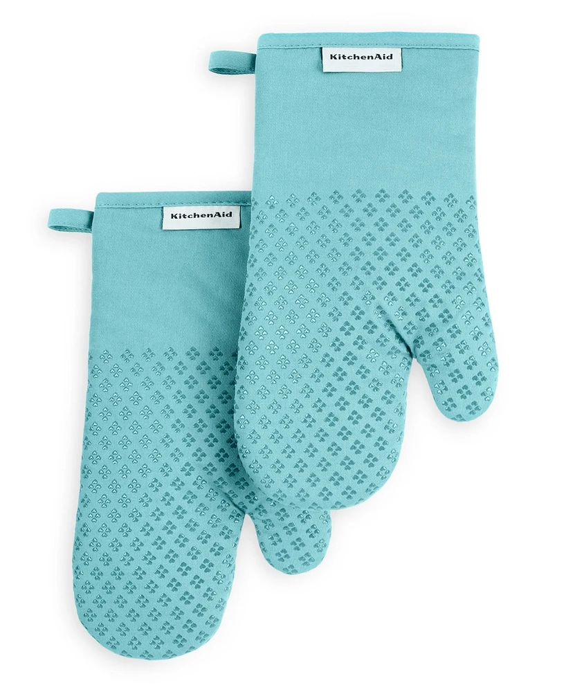 KitchenAid Asteroid Cotton Oven Mitt, 2Pk, 7" x 12.5"