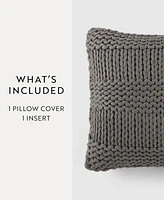ienjoy Home Cozy Chunky Knit Decorative Pillow, 20" x