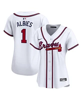 Women's Nike Ozzie Albies White Atlanta Braves Home Limited Player Jersey