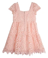 Rare Editions Little Girls Lace Cap Sleeves Dress