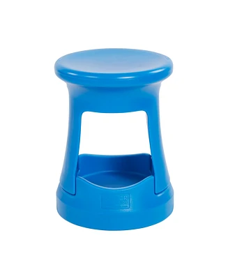 ECR4Kids Storage Wobble Stool, 18in Seat Height, Active Seating, Light Grey