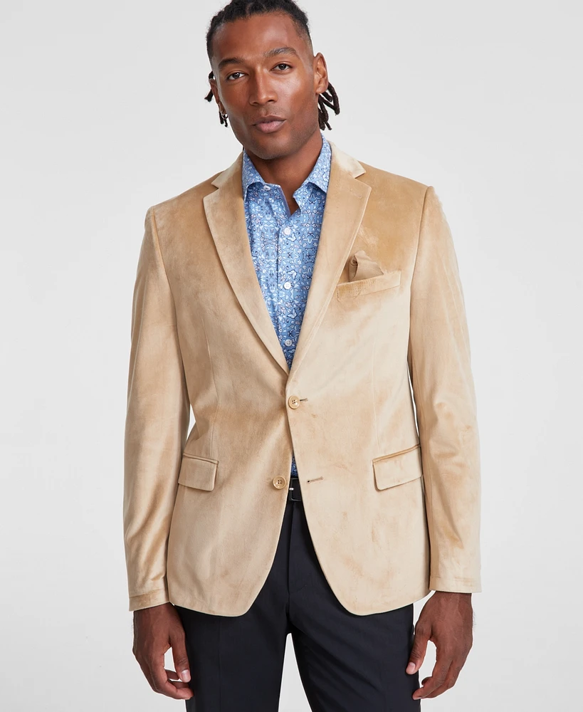 Alfani Men's Slim-Fit Solid Velvet Sport Coats, Created for Macy's