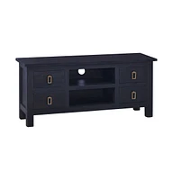 Tv Stand Light Black Coffee 39.4"x11.8"x17.7" Solid Wood Mahogany