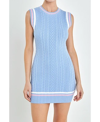 Women's Knit Sleeveless Mini Dress