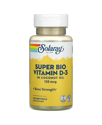 Solaray Super Bio Vitamin D-3 125 mcg - 120 Softgels