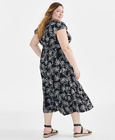 Style & Co Plus Ruffle Tiered Dress, Created for Macy's