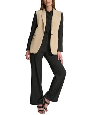 Dkny Petite Colorblocked Stretch Jacket Petite Cargo Pants