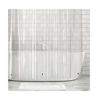 mDesign X-wide Waterproof Vinyl Shower Curtain Liner, 108" x 72" - Clear