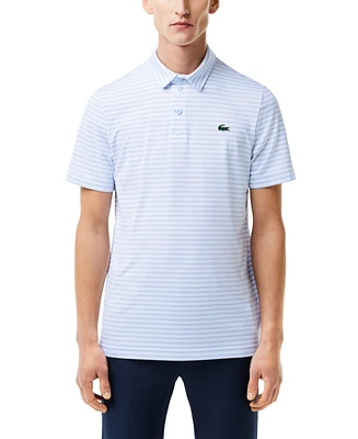 Lacoste Men's Short Sleeve Striped Performance Polo Shirt