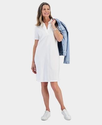 Style & Co Women's Cotton Polo Dress, Created for Macy's