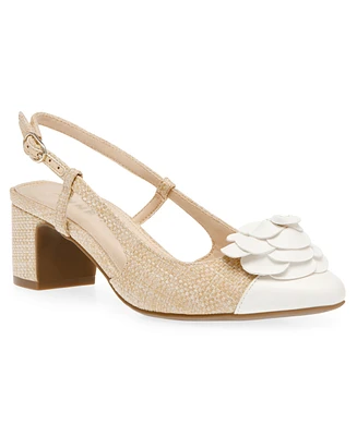 Anne Klein Women's Porsha Block Heel Slingback Pumps