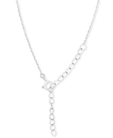 Amethyst (1-1/20 ct. t.w.) & Lab-Grown White Sapphire (1/2 Oval Halo Birthstone Pendant Necklace Sterling Silver, 16" + 2" extender (Also
