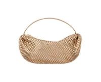 Nina Half Moon Crystal Netting Bag