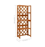 Trellis with Shelves 21.7"x11.8"x55.1" Solid Fir Wood