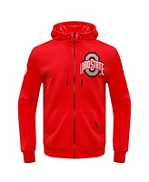 Men's Pro Standard Scarlet Ohio State Buckeyes Classic Full-Zip Hoodie