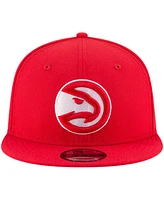 Men's New Era Red Atlanta Hawks Official Team Color 9FIFTY Snapback Hat