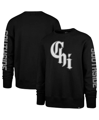 Men's '47 Brand Black Chicago White Sox City Connect Legend Headline Pullover Sweatshirt