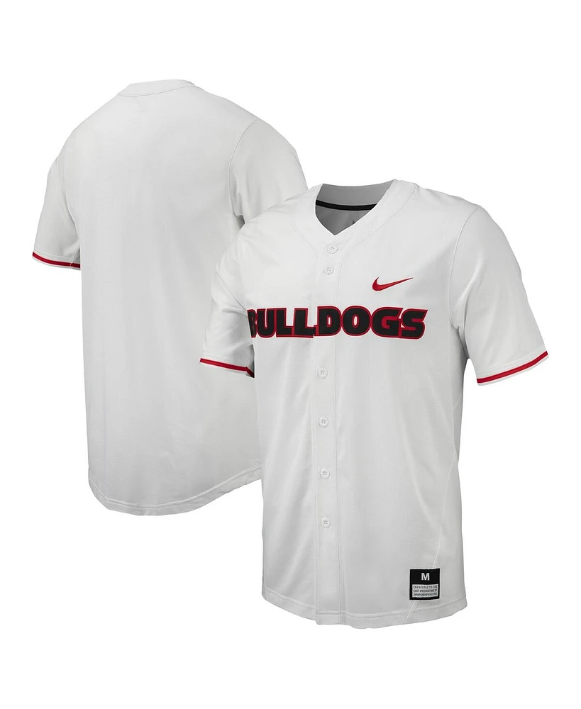 Nike Men's Georgia Bulldogs Replica Full-Button Baseball Jersey