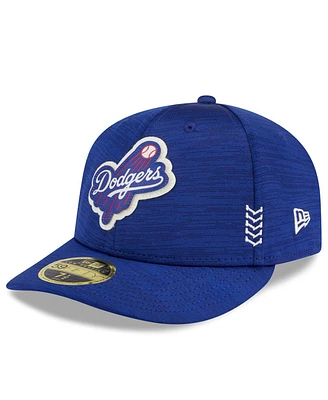 Men's New Era Royal Los Angeles Dodgers Clubhouse Low Profile 59FIFTY Fitted Hat