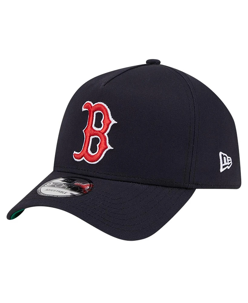 Men's New Era Navy Boston Red Sox Team Color A-Frame 9FORTY Adjustable Hat