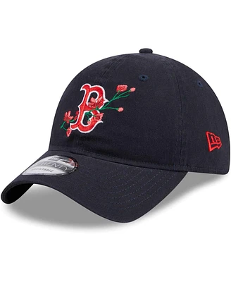 Women's New Era Navy Boston Red Sox Game Day Bloom Branch 9TWENTY Adjustable Hat