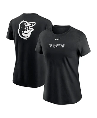 Women's Nike Black Baltimore Orioles Over Shoulder T-shirt