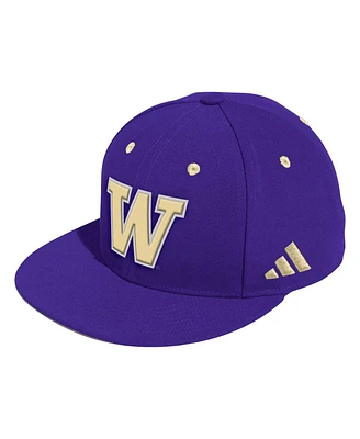 Men's adidas Purple Washington Huskies On-Field Baseball Fitted Hat