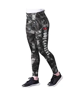 Women's Msx by Michael Strahan Black Tampa Bay Buccaneers Aubrey Tie-Dye Leggings