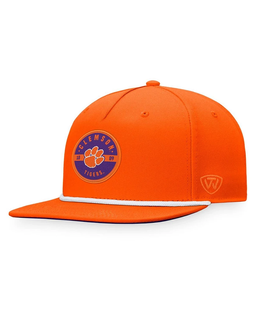 Men's Top of the World Orange Clemson Tigers Bank Hat