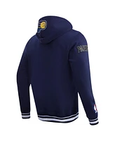 Men's Pro Standard Navy Indiana Pacers Script Tail Pullover Hoodie