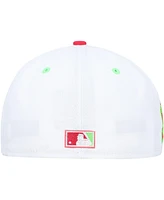 Men's New Era White, Coral Detroit Tigers 1968 World Series Strawberry Lolli 59FIFTY Fitted Hat