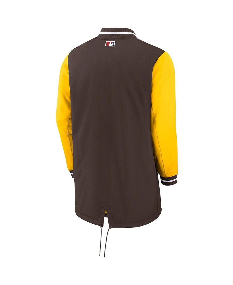 Men's Nike Brown San Diego Padres City Connect Dugout Full-Zip Jacket