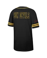 Men's Colosseum Arizona State Sun Devils Free Spirited Mesh Button-Up Baseball Jersey