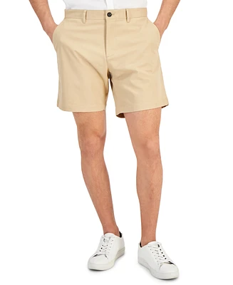 Michael Kors Men's Slim-Fit Stretch Herringbone Twill 7" Shorts