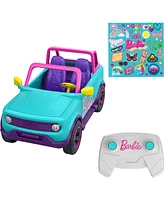 Hot Wheels Barbie Rc Suv and Stickers, Battery