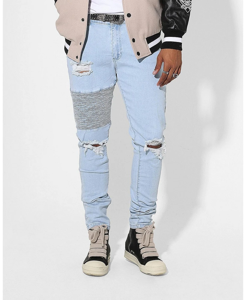 Men's Index Distressed Biker Jeans