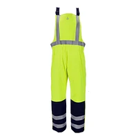 RefrigiWear Big & Tall Men s Hi Vis Insulated Softshell High-Bib Overalls, -20°F (-29°C)