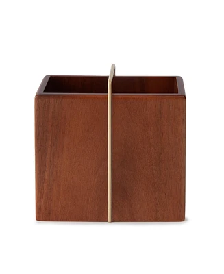 Cassadecor Soho Acacia Wood Toothbrush Holder