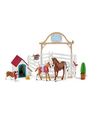 Schleich Horse Club- Hannah's Guest Horses with Ruby the Dog Playset