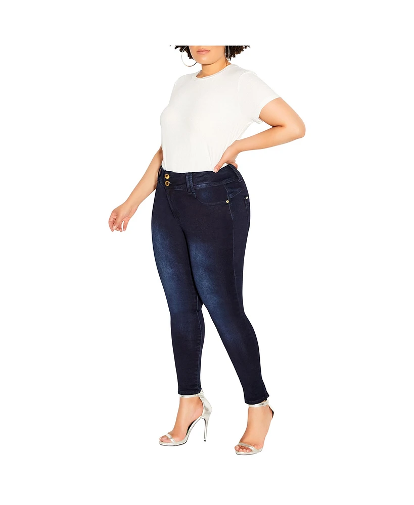 Plus Asha Regular Skinny Jean