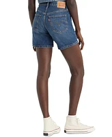 Levi's 501 Mid-Thigh High Rise Straight Fit Denim Shorts