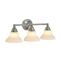 Classic Traditional Triple Light Fixture for Bathroom Vanity