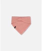 Deux par Deux Baby Girls Baby Cotton Pointelle Knit Bib Old Rose