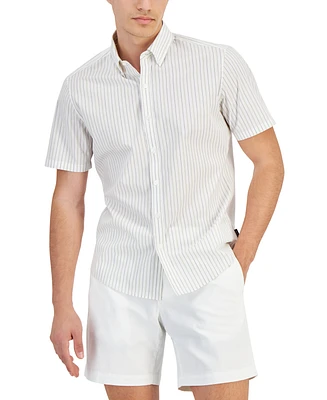 Michael Kors Men's Slim-Fit Stretch Stripe Button-Down Shirt