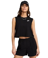 Nike Women's Sportswear Club Cropped Sleeveless T-Shirt