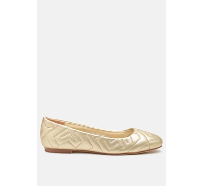 janice quilted ballerina flats