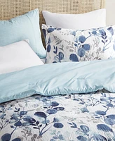 510 Design Gabby Reversible Floral Botanical Seersucker 3-Pc. Comforter Set
