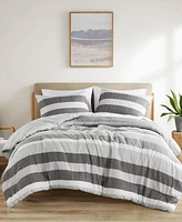 510 Design Blake Stripe Textured Print -Pc. Comforter Set