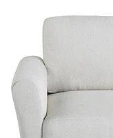 Lifestyle Solutions 57.9" Microfiber Wilshire Loveseat with Rolled Arms