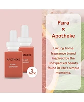 Pura Apotheke Sea Salt Grapefruit Home Scent Refill - Smart Home Air Diffuser Fragrance - Up to 120-Hours of Luxury Fragrance per Refill
